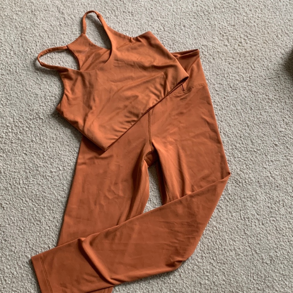 Girlfriend Collective Float leggings and bra set